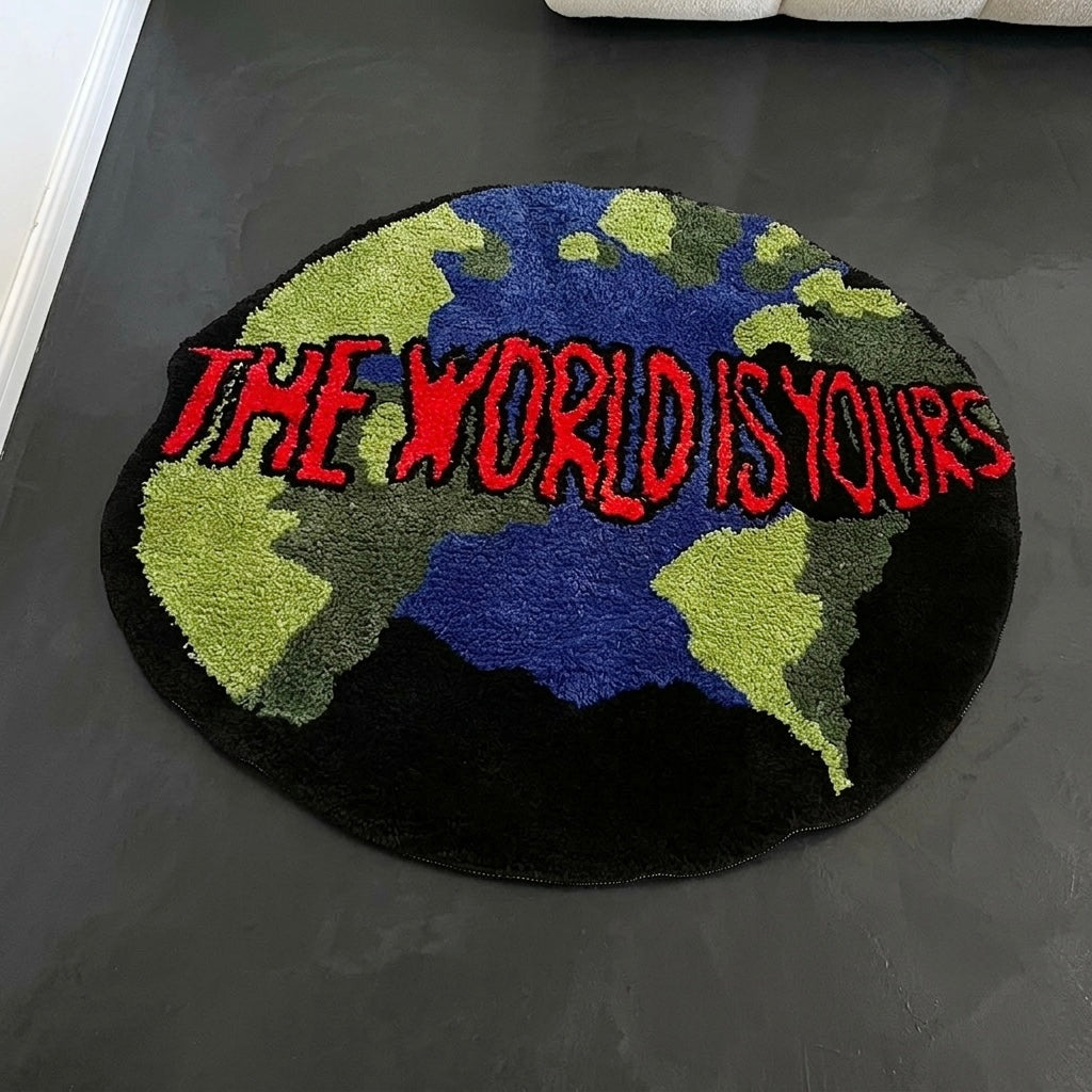 "The World Is Yours" mat